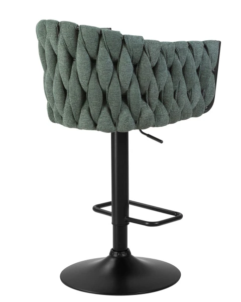 Купить Набор 2 шт Стул барный DOBRIN LEON, зеленая ткань (LAR 275-23) по низкой цене