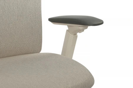 Эргономичные кресла - Кресло Gemini EGE-002AW Белый пластик/Светло-бежевый