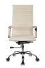 Кресла руководителя - Кресло руководителя Бюрократ CH-883 слоновая кость эко.кожа крестовина металл хром