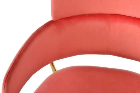 Купить Стул Napoli коралловый с золотыми ножками по низкой цене
