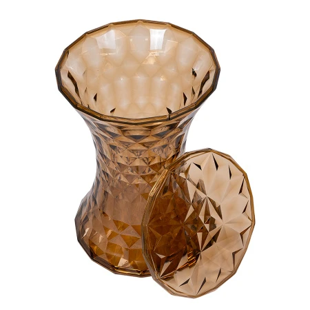 Купить Стул-пуф Stone прозрачный янтарный в интернет-магазине КупиКресла.ру