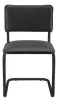 Стул Сильвия 01S Черный/Металл Черный для посетителей и сотрудников фото