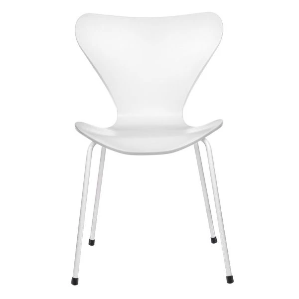 Купить Стул Seven белый с белыми ножками по низкой цене
