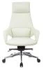 Кресло руководителя Бюрократ _DAO-2 бежевый кожа с подголов. крестовина алюминий