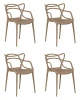 Набор 4 шт Стул обеденный DOBRIN MASTERS, бежевый (GR-03)