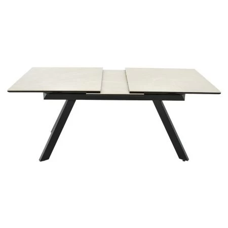 Купить Стол Adam раскладной 140-190x90x75см, бежевый, чёрный по низкой цене