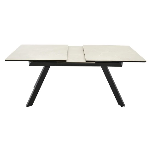 Купить Стол Adam раскладной 140-190x90x75см, бежевый, чёрный по низкой цене