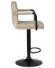 Купить Набор 2 шт Стул барный DOBRIN KRUGER ARM BLACK, бежевый вельвет (LAR-E2041-04) в интернет-магазине КупиКресла.ру