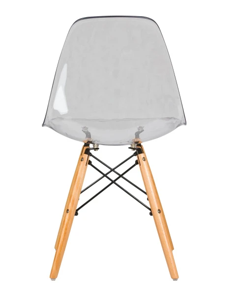 Купить Стул обеденный DOBRIN DSW CASPER, ножки светлый бук, цвет прозрачный по низкой цене