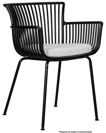 Купить Набор 4 шт Стул обеденный DOBRIN ROSS, черный (B-03) без подушки в интернет-магазине КупиКресла.ру