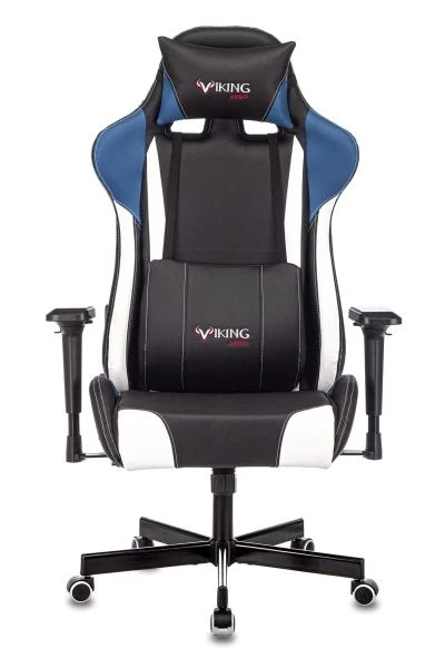Кресло игровое Zombie VIKING TANK черный/синий/белый искусственная кожа с подголов. крестовина металл | Купить в КупиКресла.ру