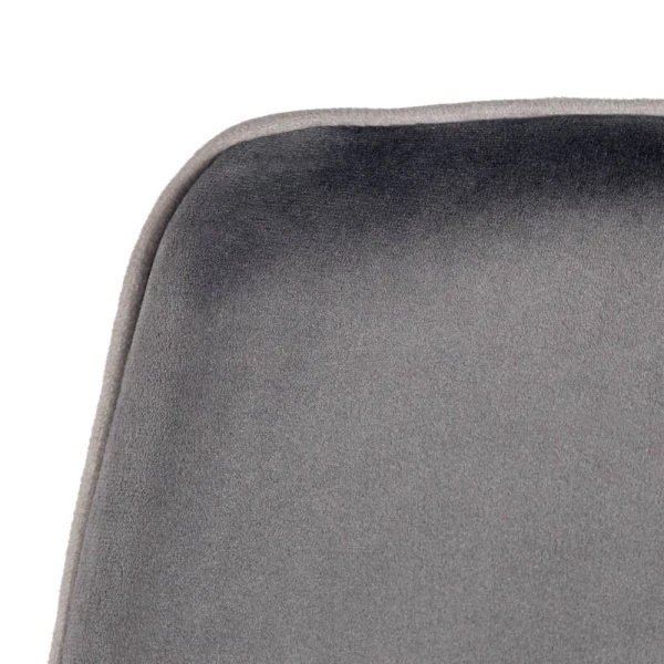 Стул полубарный Dave серый с жаккардом, с поворотным механизмом для кафе, ресторанов и кухни