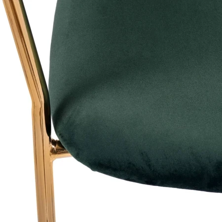 Купить Стул Turin зеленый с золотыми ножками по низкой цене