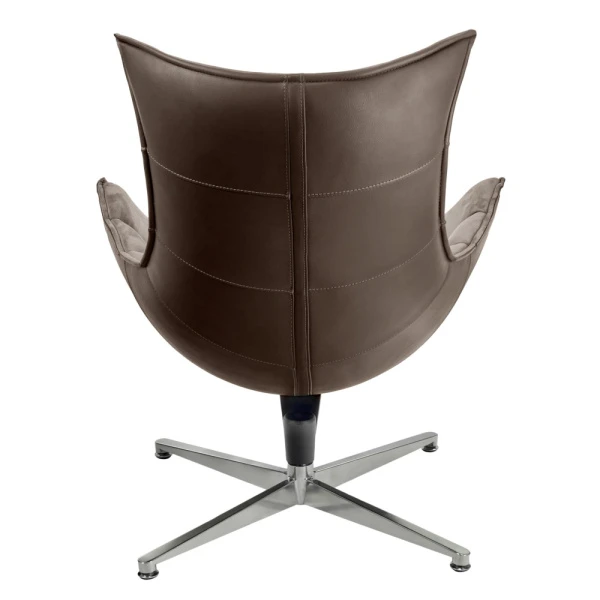 Купить Кресло LOBSTER CHAIR латте искусственная замша, коричневый по низкой цене