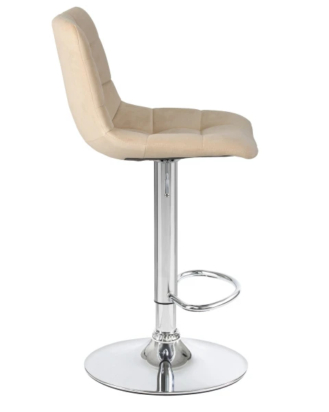 Стул барный DOBRIN TAILOR, бежевый велюр (MJ9-10) для кафе, ресторанов и кухни