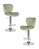 Набор 2 шт Стул барный DOBRIN BARNY, мятный велюр (MJ9-87)