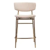 Купить Стул полубарный Elle кремовый с золотыми ножками по выгодной цене для кафе, ресторанов и кухни