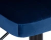 Купить Стул барный DOBRIN CHARLY BLACK, синий велюр (MJ9-117) по выгодной цене для кафе, ресторанов и кухни
