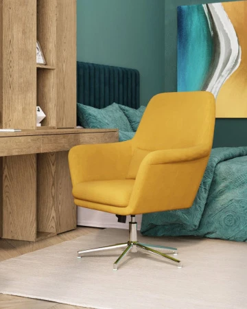 Купить Кресло Рон охра по низкой цене