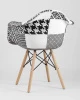 Купить Кресло Eames DSW пэчворк черно-белое по низкой цене
