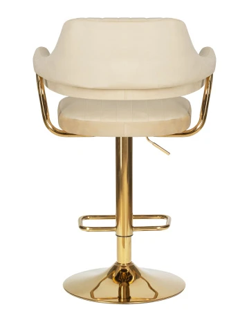Купить Стул барный DOBRIN CHARLY GOLD, бежевый велюр (MJ9-10) по выгодной цене для кафе, ресторанов и кухни