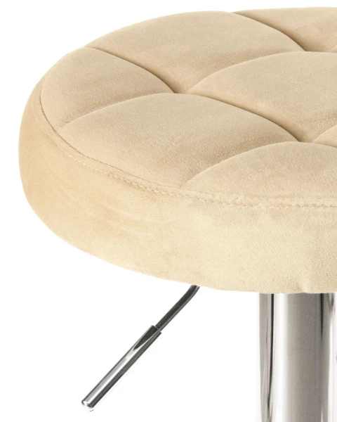 Купить Набор 2 шт Табурет барный DOBRIN BRUNO, бежевый велюр (MJ9-10) по низкой цене