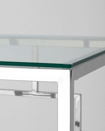 Купить Журнальный столик 55*55 БРУКЛИН серебро по низкой цене