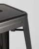 Купить Стул барный TOLIX черный глянцевый по выгодной цене для кафе, ресторанов и кухни