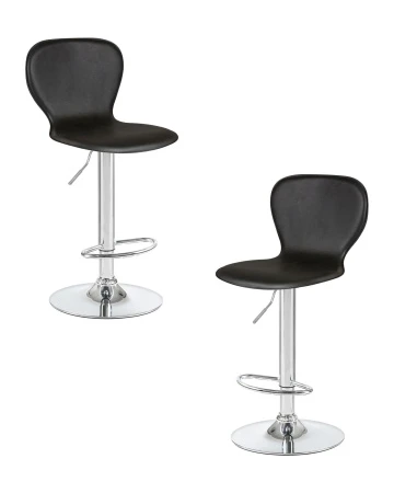 Набор 2 шт Стул барный DOBRIN ELISA, чёрный