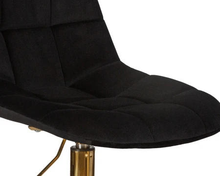 Офисные кресла - Офисное кресло для персонала DOBRIN MONTY GOLD, чёрный велюр (MJ9-101)