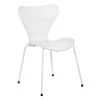 Стул Seven белый с белыми ножками