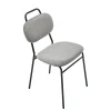 Стул MOLLY разборный черный каркас серое сиденье