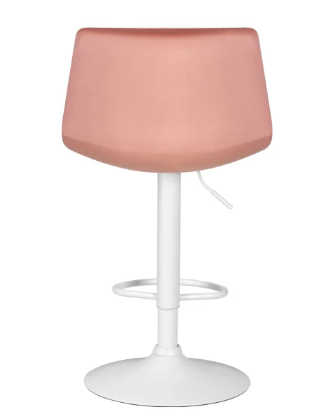 Стул барный DOBRIN TAILOR WHITE, пудрово-розовый велюр (MJ9-32) для кафе, ресторанов и кухни