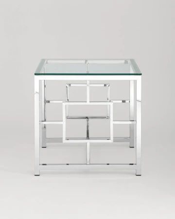 Купить Журнальный столик 55*55 БРУКЛИН серебро по низкой цене