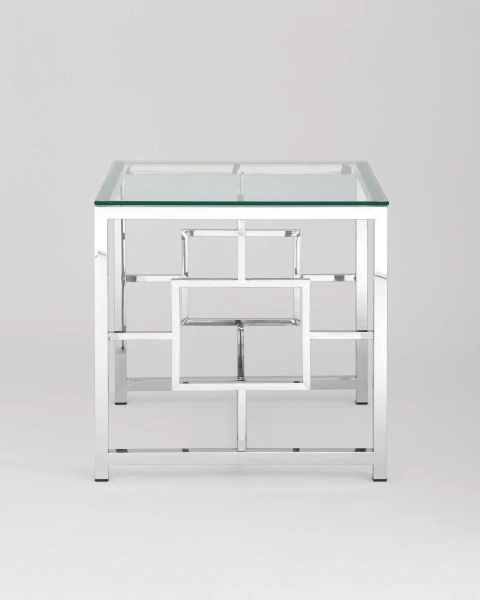 Купить Журнальный столик 55*55 БРУКЛИН серебро по низкой цене