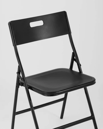 Стул складной банкетный LITE черный для посетителей и сотрудников фото