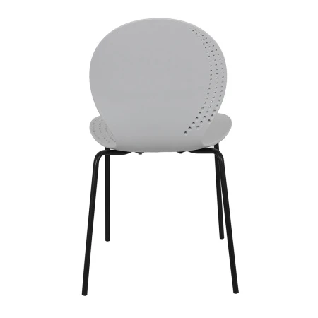 Купить Комплект из 4-х стульев Wave серый с черными ножками в интернет-магазине КупиКресла.ру