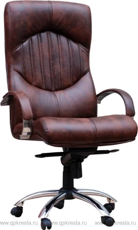 Кресло руководителя Гермес хром