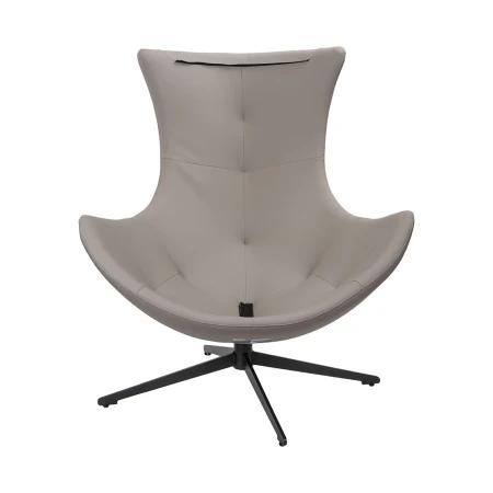 Купить Кресло HUG серый в полоску, экокожа, шенилл по низкой цене