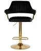 Купить Стул барный DOBRIN CHARLY GOLD, черный велюр (MJ9-101) по выгодной цене для кафе, ресторанов и кухни
