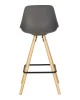 Купить Набор 2 шт Стул полубарный DOBRIN RONNI, ножки светлый бук, тёмно-серый (GR-04) в интернет-магазине КупиКресла.ру