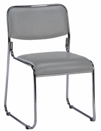 Стул Everprof Fix Chrome Экокожа Серый