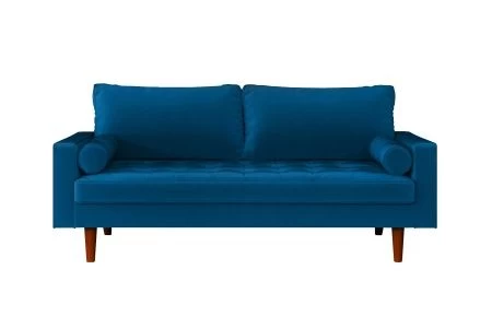Купить Диван Scott трехместный синий по низкой цене