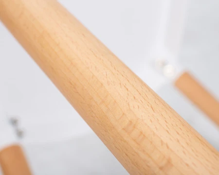 Купить Набор 4 шт Стул обеденный DOBRIN THEO, ножки светлый бук, цвет белый (W-02) в интернет-магазине КупиКресла.ру