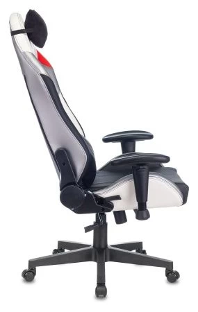 Кресла для геймеров - Кресло игровое Zombie HERO QUEEN PRO черный/белый искусственная кожа с подголов. крестовина пластик