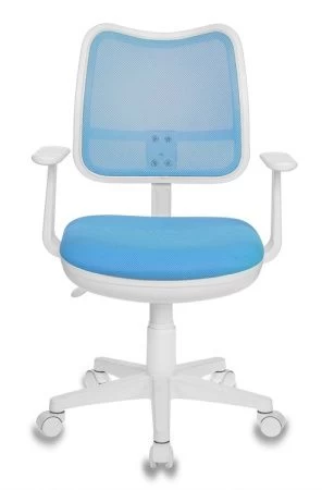Детские компьютерные кресла - Кресло детское Бюрократ CH-W797 голубой сиденье голубой TW-55 сетка/ткань крестовина пластик пластик белый