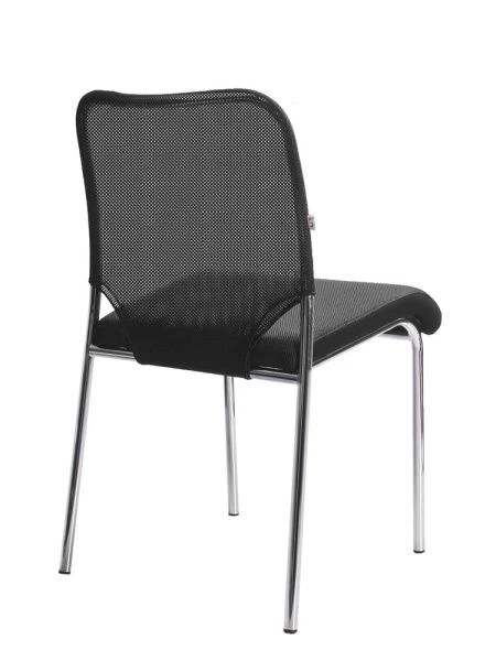 Купить Офисный стул Amigo (Амиго) хром (Ткань-сетка Черный) по выгодной цене