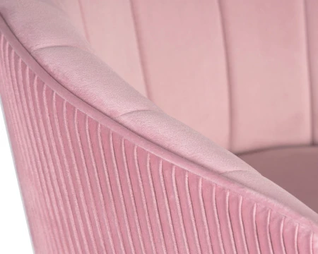 Купить Стул барный DOBRIN DARCY GOLD, розовый велюр (1922-16) по выгодной цене для кафе, ресторанов и кухни