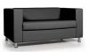2х местный диван Аполло Экокожа Черный