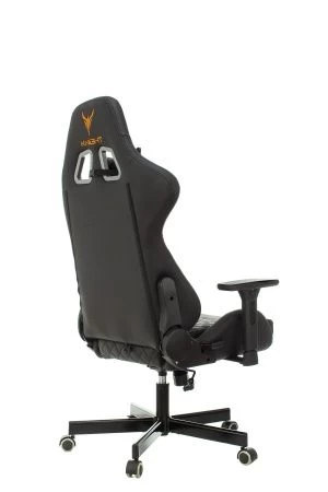 Кресло игровое Knight ARMOR черный ромбик эко.кожа с подголов. крестов. металл